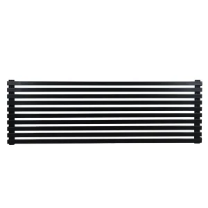 Tubular Designer Radiator Quantum 405×1200 mm — Black