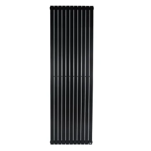 Vertical Designer Heating Radiator Blende 2000×614 mm — Black