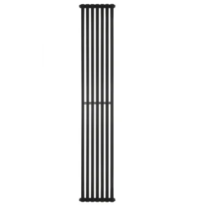 Vertical Designer Radiator Quantum 1800×285 mm — Black