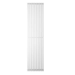 Vertical Radiator Quantum 1800×405 mm — White (Bottom Connection)