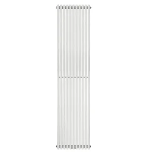 Vertical Radiator Praktikum 1800×425 mm — White (Bottom Connection)