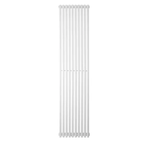 Vertical Radiator Praktikum 1800×387 mm — White (Bottom Connection)