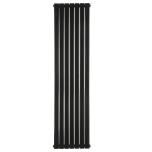 Vertical Designer Radiator Blende 1600×394 mm — Black