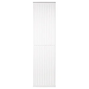 Vertical Designer Radiator PS Style 1800×477 mm — White (Bottom Connection)