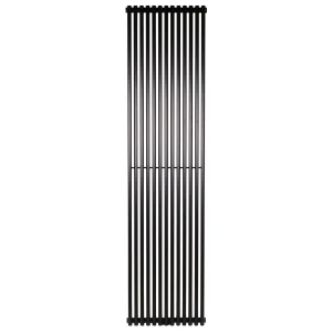 Vertical Designer Radiator Praktikum 2000×501 mm — Black