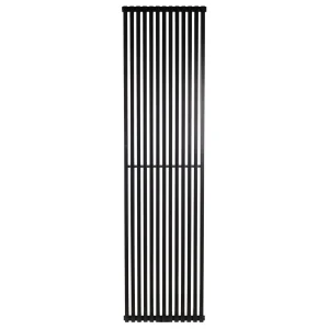 Vertical Designer Radiator Quantum 2 2000×525 mm — Black