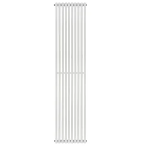 Vertical Radiator Quantum 2 1800×405 mm — White (Bottom Connection)